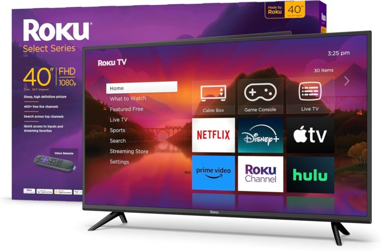 Roku Smart TV – 40-Inch Select Series 1080p Full HD RokuTV with Roku Voice Remote