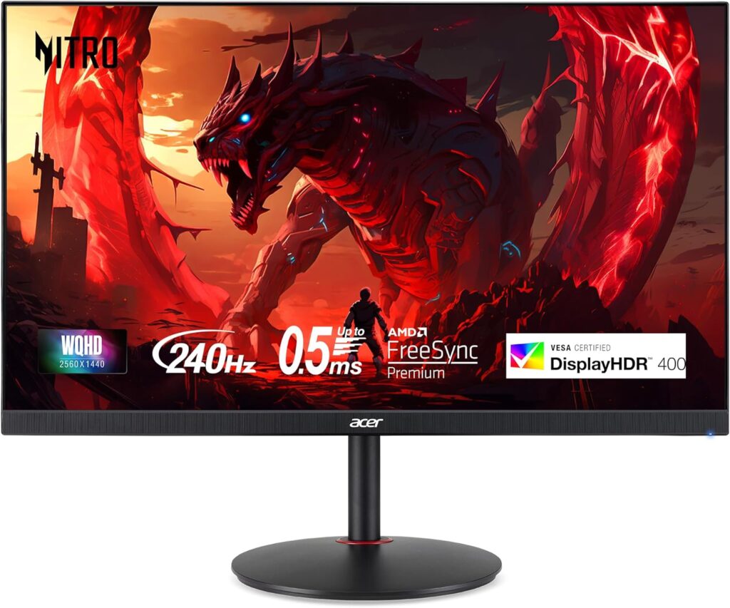 Acer Nitro 27" Gaming Monitor: 240Hz & HDR