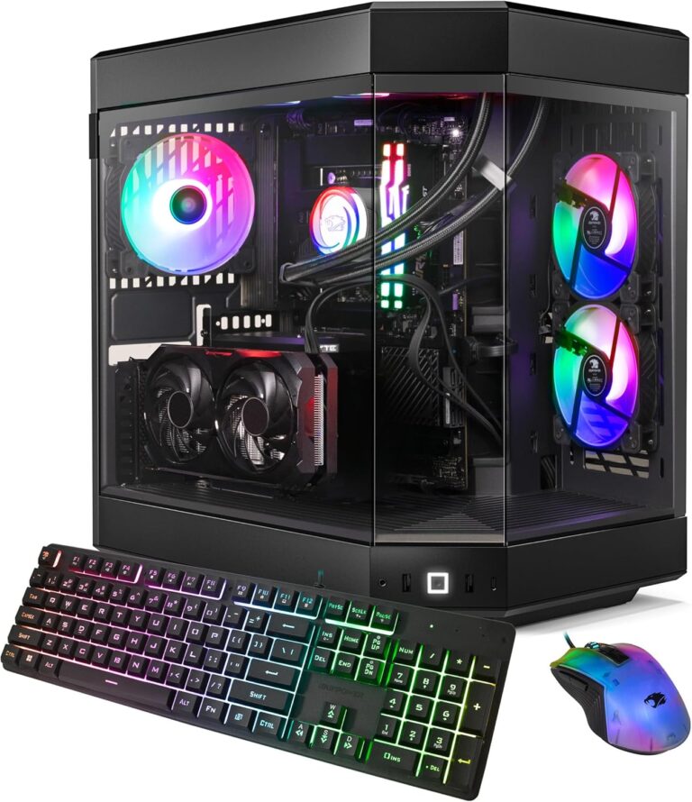 iBUYPOWER Y60 Black Gaming PC Computer Desktop Y60BA9N47TS03 (AMD Ryzen 9 7900X CPU