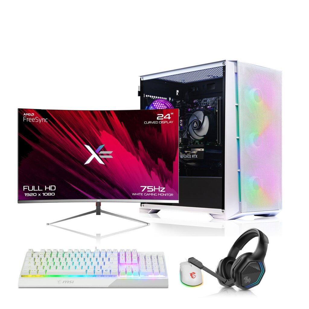 AWD IT Mesh White RTX 3050 Gaming PC